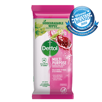 Dettol Multipurpose Cleaning Wipes Pomegranate & Lime Splash