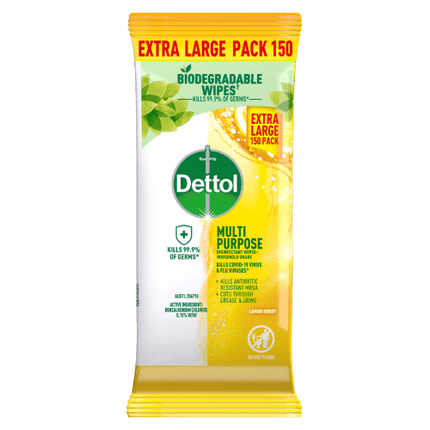 Dettol Multipurpose Cleaning Wipes Lemon Burst