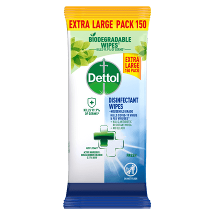 Dettol Antibacterial Disinfectant Wipes Fresh