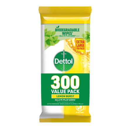 Dettol Multipurpose Cleaning Wipes Lemon Burst