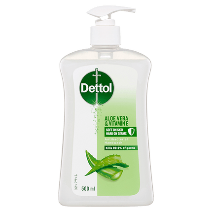 Dettol Liquid Hand Wash Aloe Vera and Vitamin E 500mL